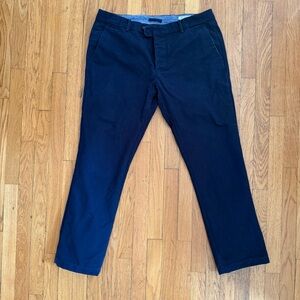 Gustin #72 NAVY DUCK CANVAS CHINO 116699 button fly slim 38x29